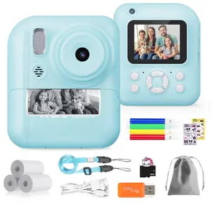 Instant Print Kids Camera with 10 Fun Filters - Take Photos, Record Videos & Play Games - Perfect First Camera for Boys & Girls (2025 Educational Toy)
