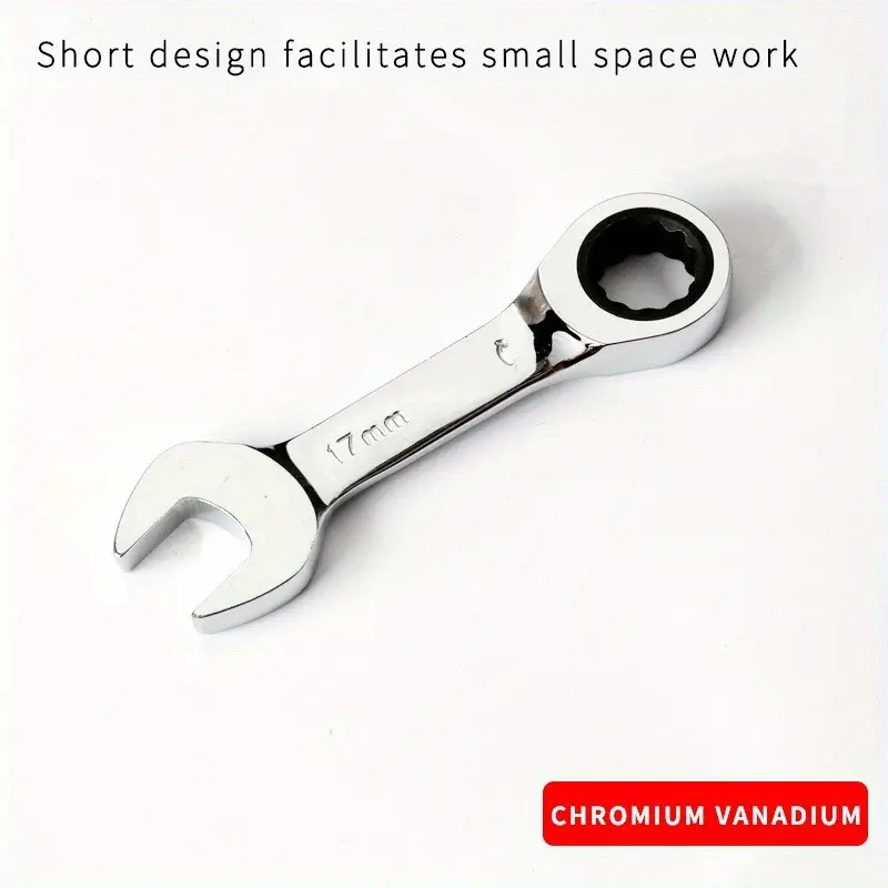 6mm-19mm Short Handle Combination Ratchet Socket Wrench Set, Ratchet Socket Kit, Multifunctional Socket Wrench, Ratchet Wrenches, 72 Tooth Quick Release, Mini Open Star Two-In-One Tool, Home Repair Hardware, Hand Tools