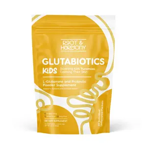 Root & Harmony Glutabiotics Kids - L-Glutamine & Probiotic Powder Supplement for Gut & Skin Health - Gluten-Free Dairy-Free - 30 Stick Packs Healthcare