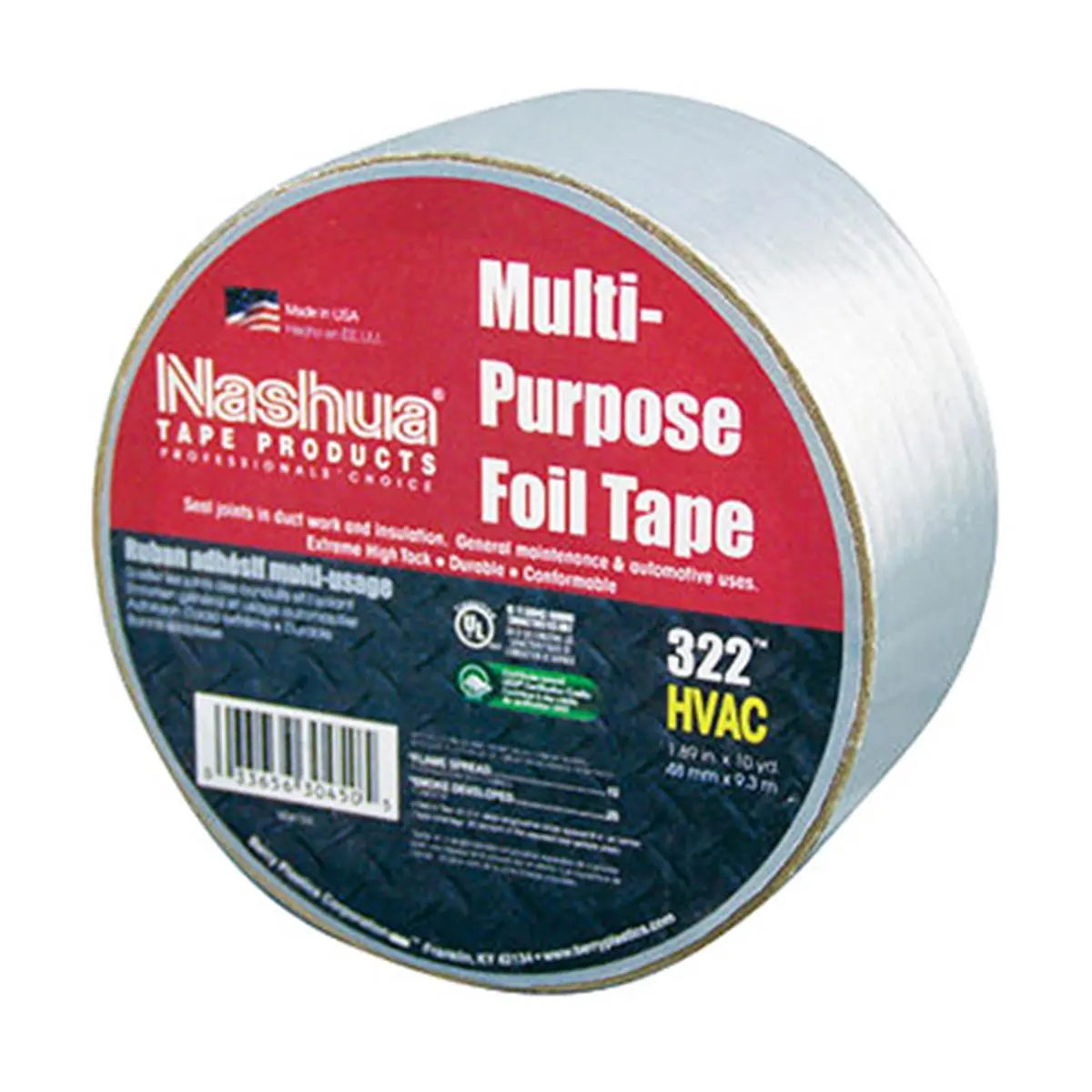 212 MAIN High Temperature Resistant Heavy-Duty Multisurface Duct Tape, 2 in x 10 Yd Single Roll, 1.89 in. x 60 yd Alternative Size Option, 48 mm Width, All Climate Compatible, Easy-Tear for HVAC Home Improvement & Building Supplies