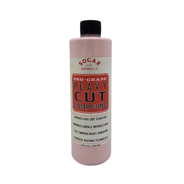 Socar Chemical Heavy Cut Buffing Compound - 16 oz Liquid Car Scratch Remover, Quick Action Car Paint Polishing Agent for Deep Scratch Repair & Versatile Automotive Maintenance, Scratch Repair Remover