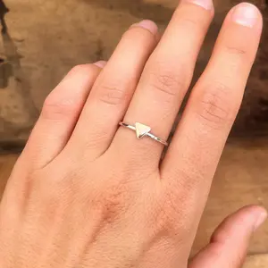 Earth Cycled Design | Large Triangle Ring