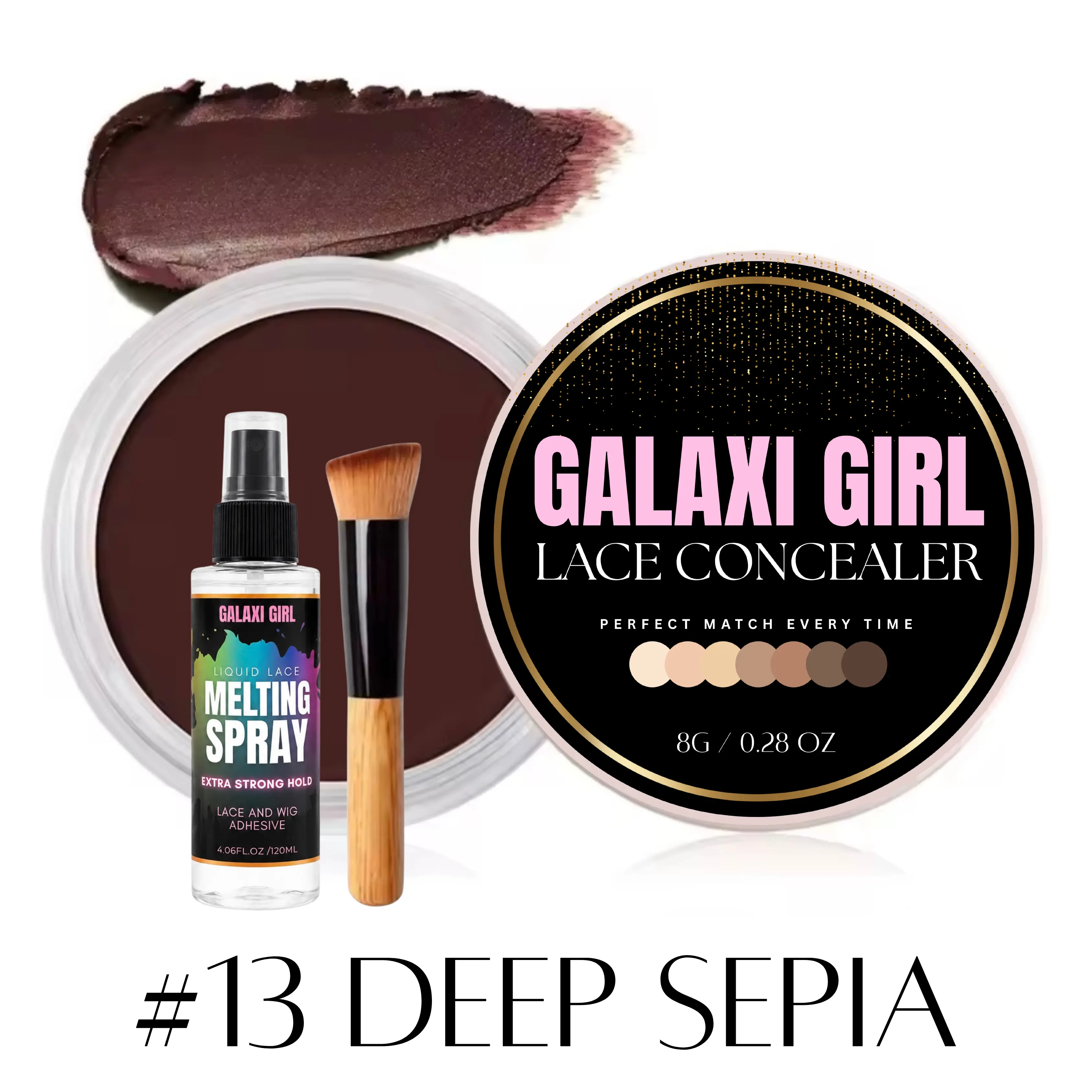 Lace Tint Concealer Kit (#13 - Deep Sepia)