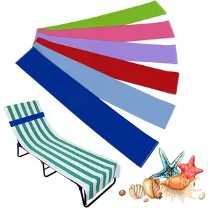 Beach Towel Bands (6 Pack) - Stretch Rubber Beach Towel Clips for Beach, Pool Chairs & Cruise Ship Essentials (6 Mix)
