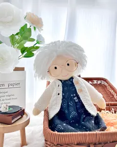 Waldorf Ella Handmade Rag Doll - 12" Soft Cute Plush Doll, Ideal First Toy Doll for Babies & Toddlers, Cozy Playtime Buddy