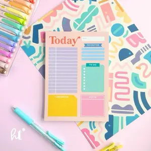 Today Daily Notepad Planner with Priorities To Do List Notes Section for Organized Planning