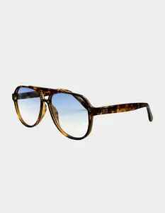 OTRA  Womens Stevie Oversized Aviator Sunglasses, Tortoise