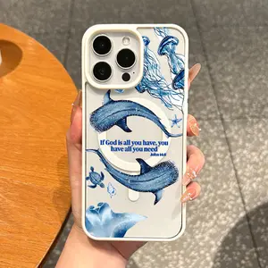 Magnetic Protective Case for iPhone 17 16 E Pro Max 15 Plus 14 13 12 11 XS XR, Vintage Ocean Themed Bible Art Vibes | Shockproof, Aesthetic, Silicone, Lightweight, and Scratch Resistant