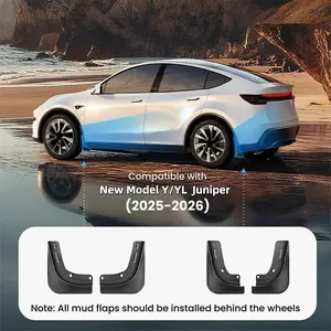 Mud Flaps For Tesla New Model Y/YL Juniper 2025-2026 Launch No Drilling/Tape Splash Guards Fenders Mudguards Mudflaps Car Accessories