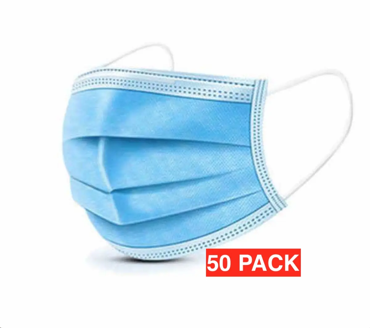 212 MAIN 3-Layer Earloop Face Mask with Activated Carbon Filter, Assorted Colors, COD609, 50-Pack, Everyday Sports & Outdoor Leisure Equipment, Three Layers