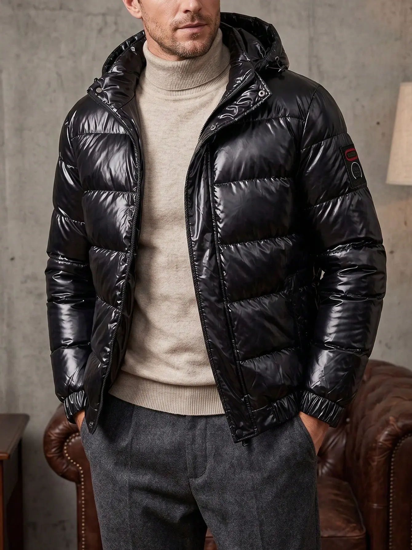 Cotton Coat Winter Jacket Hooded Overcoat