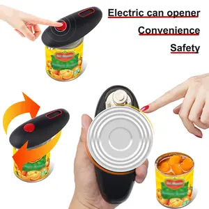 [Cordless electric can opener + automatic bottle opener two-in-one] One-touch can opener| Handheld can and glass bottle opener| Kitchen and bar multi-functional tool| ABS alloy wear-resistant body| Safety anti-scratch edge design