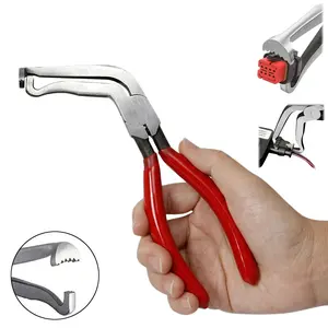 60 Degree Automotive Electrical Connector Pliers for Car Electrical Disconnect Pliers, Fuel Line Tools with Anti-Slip Grip, Fuel Line Disconnect Tool for Air Flow Sensors Fuel Injectors