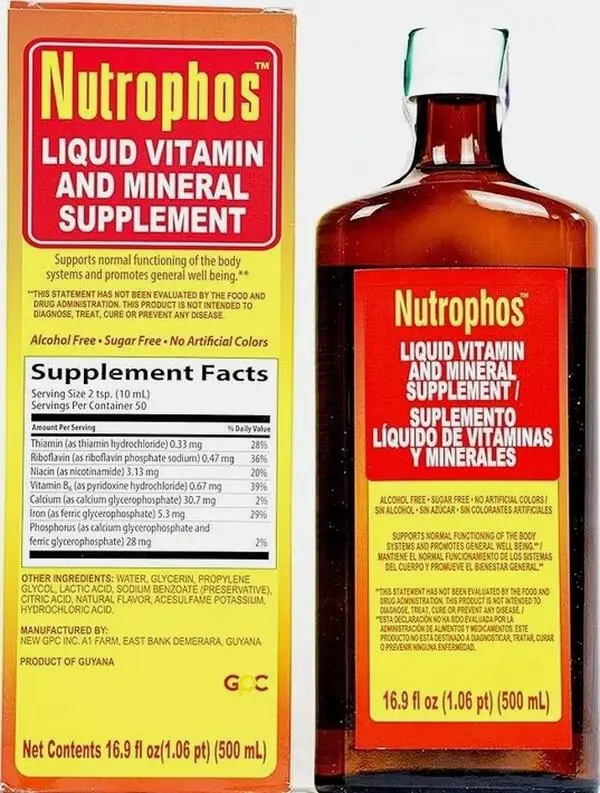 Nutrophos Liquid Vitamin & Mineral Blend – 6.76 fl oz (200 ml)
