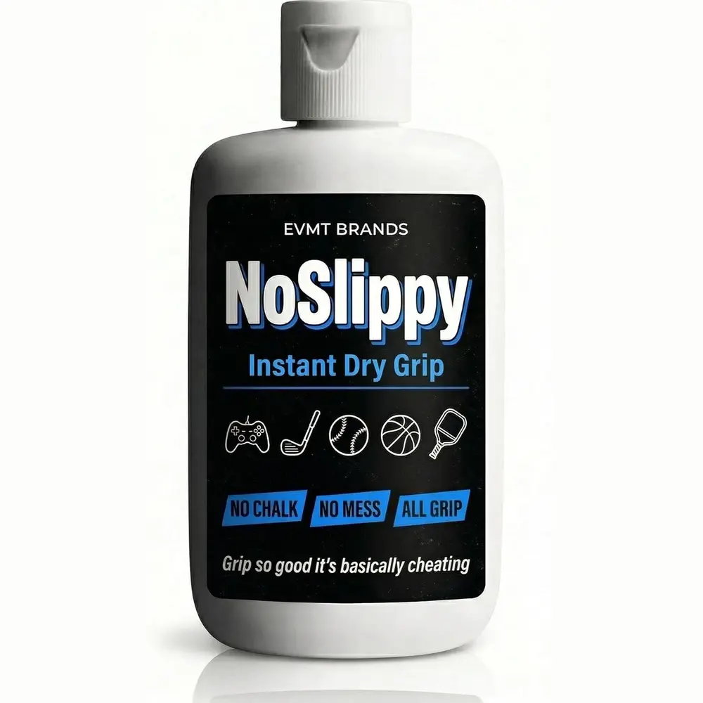 EVMT BRANDS NoSlippy Anti-Slip Hand Formula - Instant Dry Grip, Stops Sweaty Hands in Seconds, No Chalk No Mess for Gamers, Golf