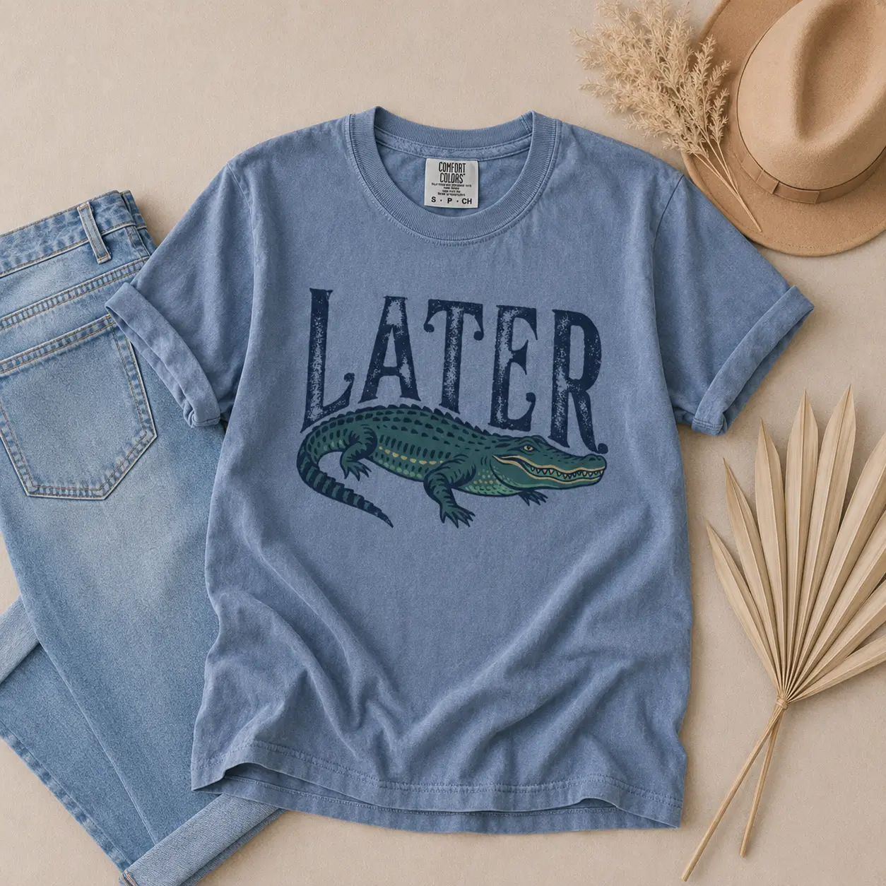 Later Gator Comfort Colors T-Shirt, Funny Alligator Sweatshirt, Southern Saying Gift, Retro Gator Tee, Florida Lover Top, Crocodile Shirt - TrendWear USA