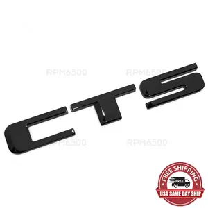 For Cadillac CTS V Rear Trunk Decklid Letter Badge Emblem Nameplate Sport Black