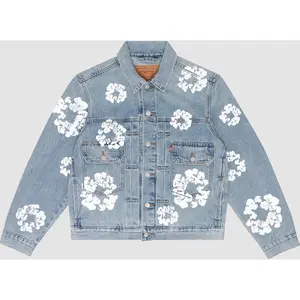 Denim Tears X Levi's 'All Over Wreath' Denim Jacket XXL