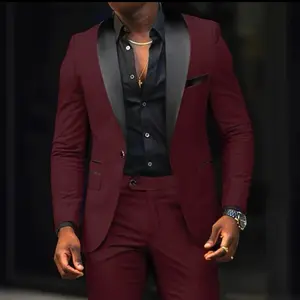 2 Pieces  Men's Suit Jacket Autumn Slim Fit One Button Blazer Fashion New Formal England Male Dress Coat Trousers Pants  Set