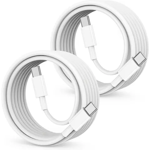 SANPRIO 2-Pack 10FT Round C-Type Charging Cables - 60W Super Fast Charging, High-Power Multi-Device Fast Cables, iPhone 17/16/15 Pro Max Plus Compatible Mobile Phone Accessory