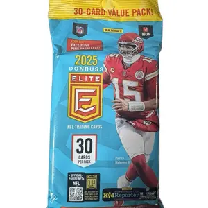 Donruss 2025 Elite NFL Trading Cards - 30-Card Value Pack with Exclusive Pink Parallels & Official Fanatics Trading Card Game