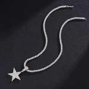 Ice pendant necklace suitable for men and women, high-end rapper inspiration for fashionistas