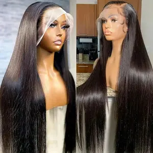 Bling Hair Clearance 13x4 13x6 Transparent Lace Front Wig Human Hair 13X6 HD Lace Frontal Wigs Human Hair Pre Plucked with Baby Hair 180% Density Wigs Human Hair