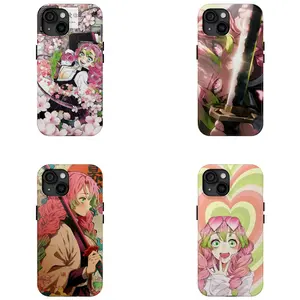 Mitsuri Kanroji Kimetsu no Yaiba Anime Phone Case For iPhone 11 12 13 14 15 16 Pro Max Plus X SE, Samsung S21 S22 S23 S24 S25 O94 Cover, Demon Slayer Accessories, Birthday Gift