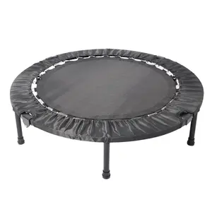 40 Inch Foldable Mini Trampoline for Adults & Kids, 330 LBS Capacity Rebounder with Adjustable Foam Handle, Low Impact Cardio Workout for Home, Gym & Outdoor Fitness, Portable Exercise Jumper