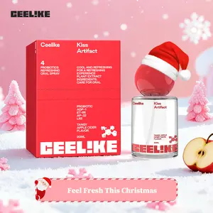 CEELIKE Probiotic Oral Spray - Apple Vinegar Flavor 20ml Breath Freshener Infused with Probiotics & Natural Plant Extracts Sugar-Free Portable & Convenient Antibacterial Gum Care