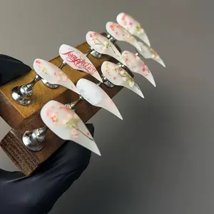 Zanxu|Matte Dragon Claws! Gradient Inlaid Floral / Matte / Gradient Design | Artisan Couture Set