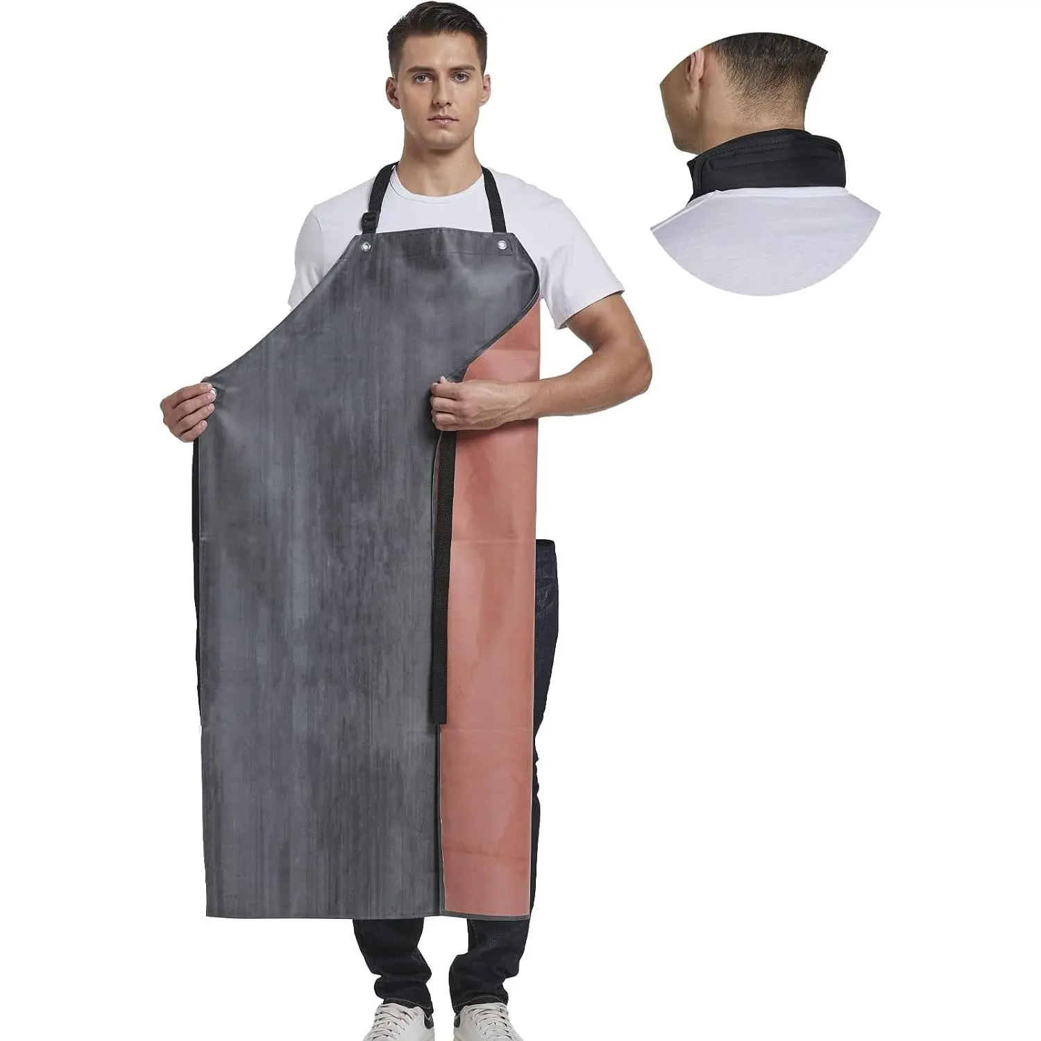 Waterproof Heavy Duty Butcher Apron Oil Chemical Resistant Safety Aprons for Cleaning Fish DishWashing