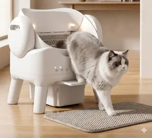 Smart Self-Cleaning Cat Litter Box | Automatic Litter Robot Box, Large Open-Top, Anti-Pinch & Safety Sensors, Easy Step for Senior Cats, Multi-Cat Friendly, Indoor Pet Hack #SummerVibes #PetLovers