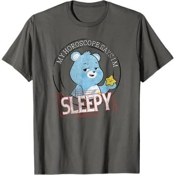 Care Bears Bedtime Bear Retro My Horoscope Says I'm Sleepy T-Shirt