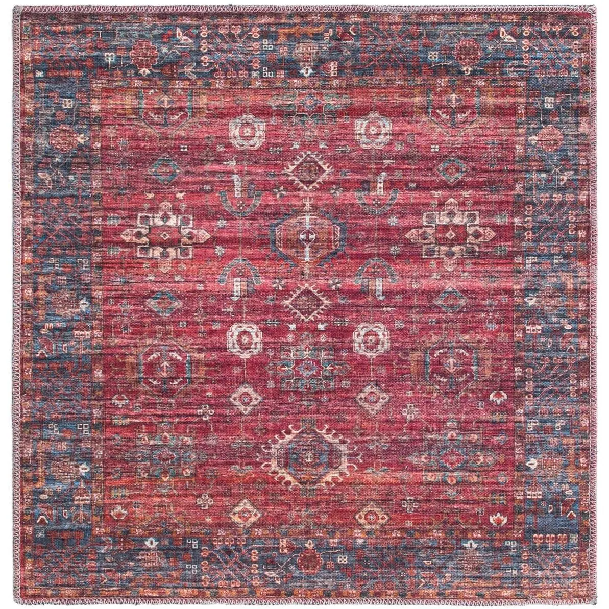 Antique Red 3' 3  Square