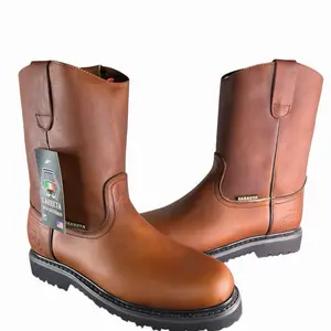 Pull-On Leather Truck Sole Slip Resistant Industrial Work Boot/ Bota de Trabajo Inustriales EST. 310