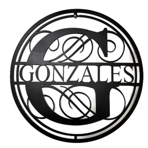Custom Monogram Signs - All Sizes Up to 32 Inches, Painted or Unfinished Options, Customizable Design