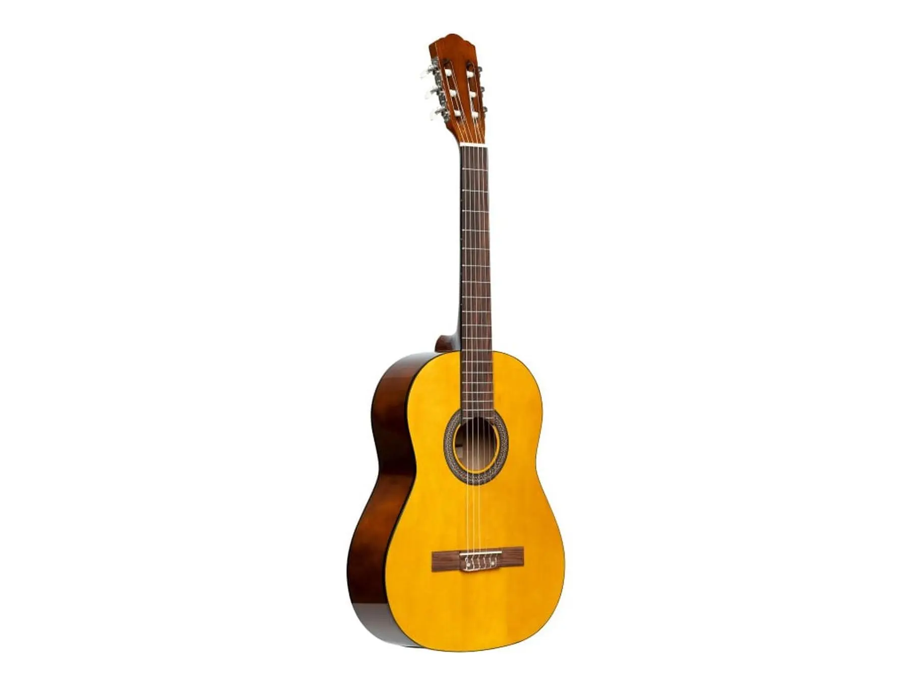 212 MAIN 25657 Stylish 4-4 Scale Classical Guitar - Linden Top, Natural Finish, High Gloss, Stylish Guitar