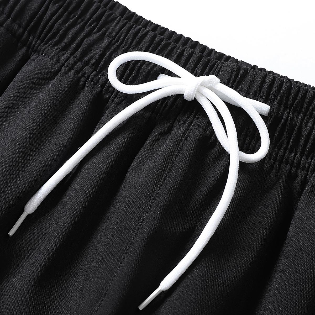 Men's Casual Hooded Jacket and Jogger Pants Set - Colorblock Design, Polyester Fiber, Machine Washable - Ideal for Spring and Autumn, Casual Style, Regular Fit, Spring and Autumn