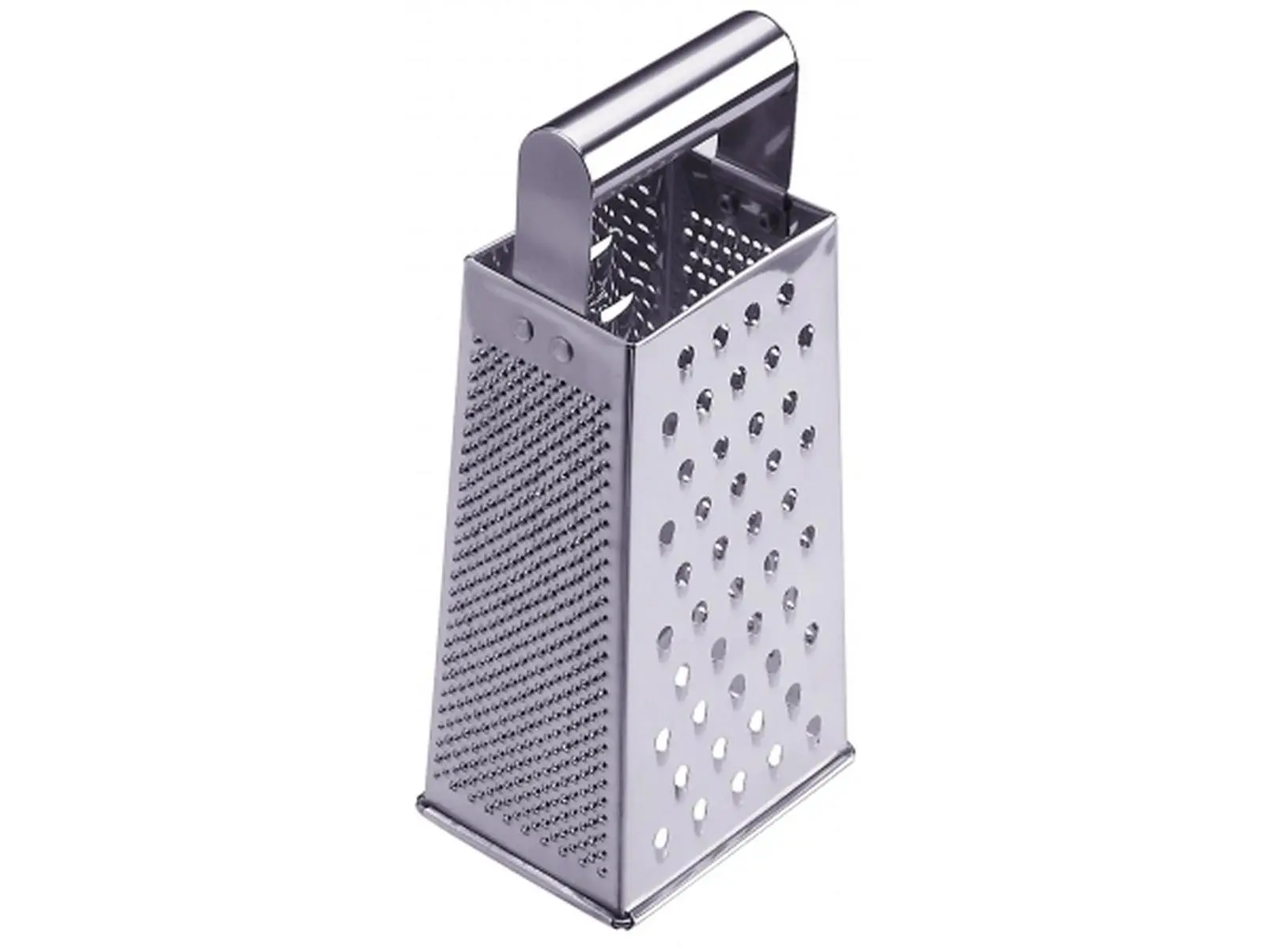 Stainless Steel Deluxe Grater HG-925, Kitchen Utensils with Multi-Size Holes for Food Prep