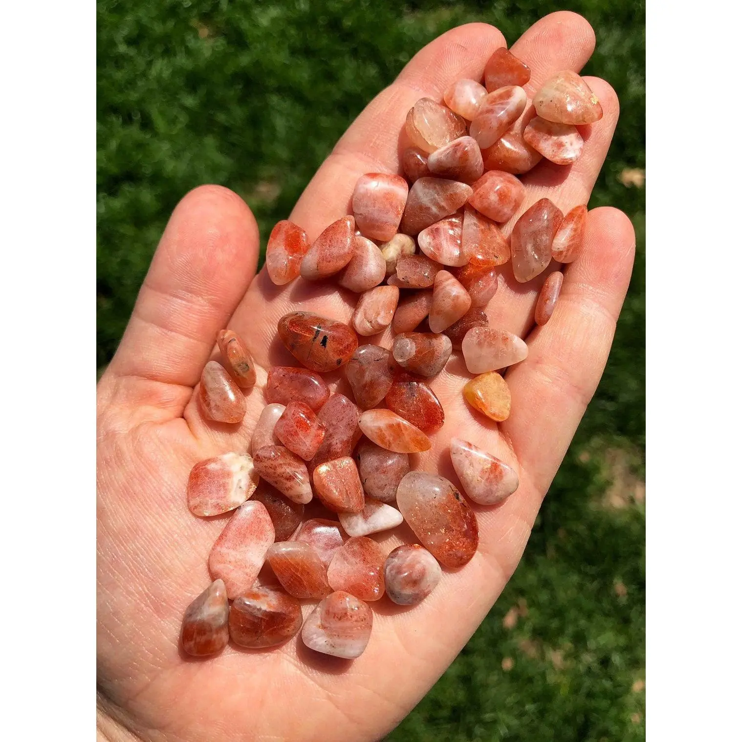 Sunstone Tumbled Stone Chip (Grade AAA) - Polished Sunstone Crystal