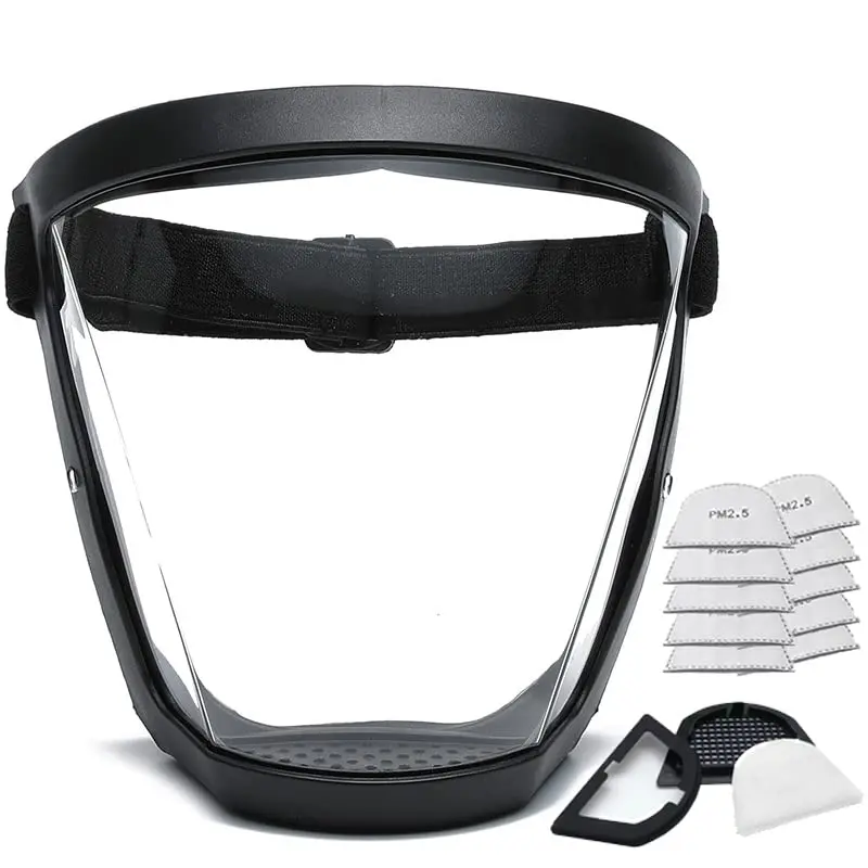 Clear Outdoor Dustproof Anti-Fog Mask, Universal Full Face Cover, Transparent Adjustable Cycling Protective Mask, Protective Mask for Welding, Working, Sports & Outdoor Accessories Men Women Cycling, Ski Mask for Men
