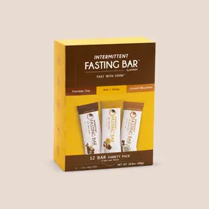 Prolon Fast Bars | Keto, Gluten Free, Dairy Free, Plant Based Protein | Developed to Not Break a Fast | Variety Pack | Nuts & Honey, Chocolate Chip, Coconut Macadamia, 12 Ct