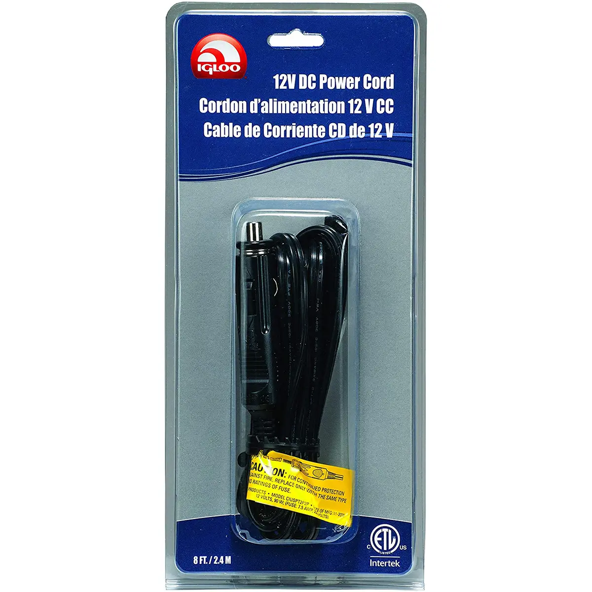 IGLOO 12V DC Power Cord for Iceless Electric Coolers, Replacement Cooler Accessory for Cool Chill, Koolmate & Iceless TE Models, North American Plug, 100 Inch, Cooler Accessories, Portable Cooler Accessories