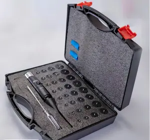 Professional Laser Bore Sight-Kit with 32 Adapters fit  Calibers, Red or Green Bright-Bore-Sighter Laser with Button Switch, Powerful Support for Hunting