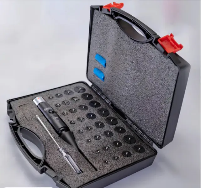Professional Laser Bore Sight-Kit with 32 Adapters fit  Calibers, Red or Green Bright-Bore-Sighter Laser with Button Switch, Powerful Support for Hunting