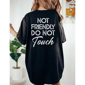 Retro Not Friendly Do Not Touch Shirt, Funny Introvert Sweatshirt, Sarcastic Quote Unisex Hoodie, Unisex Sweater Pullover Tee
