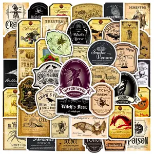 50pcs Gothic Series Stickers, Universal Car Sticker Ideal for Scrapbooks Journals Laptops Water Bottles Cars, Positive Message Gift Based on Belief Design