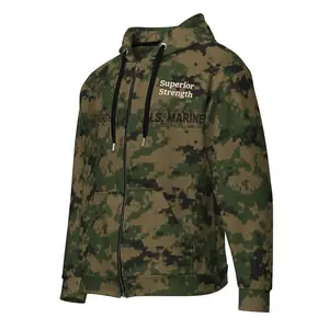 MARPAT Woodland Name-Tape Hoodie - Superior Strength Edition