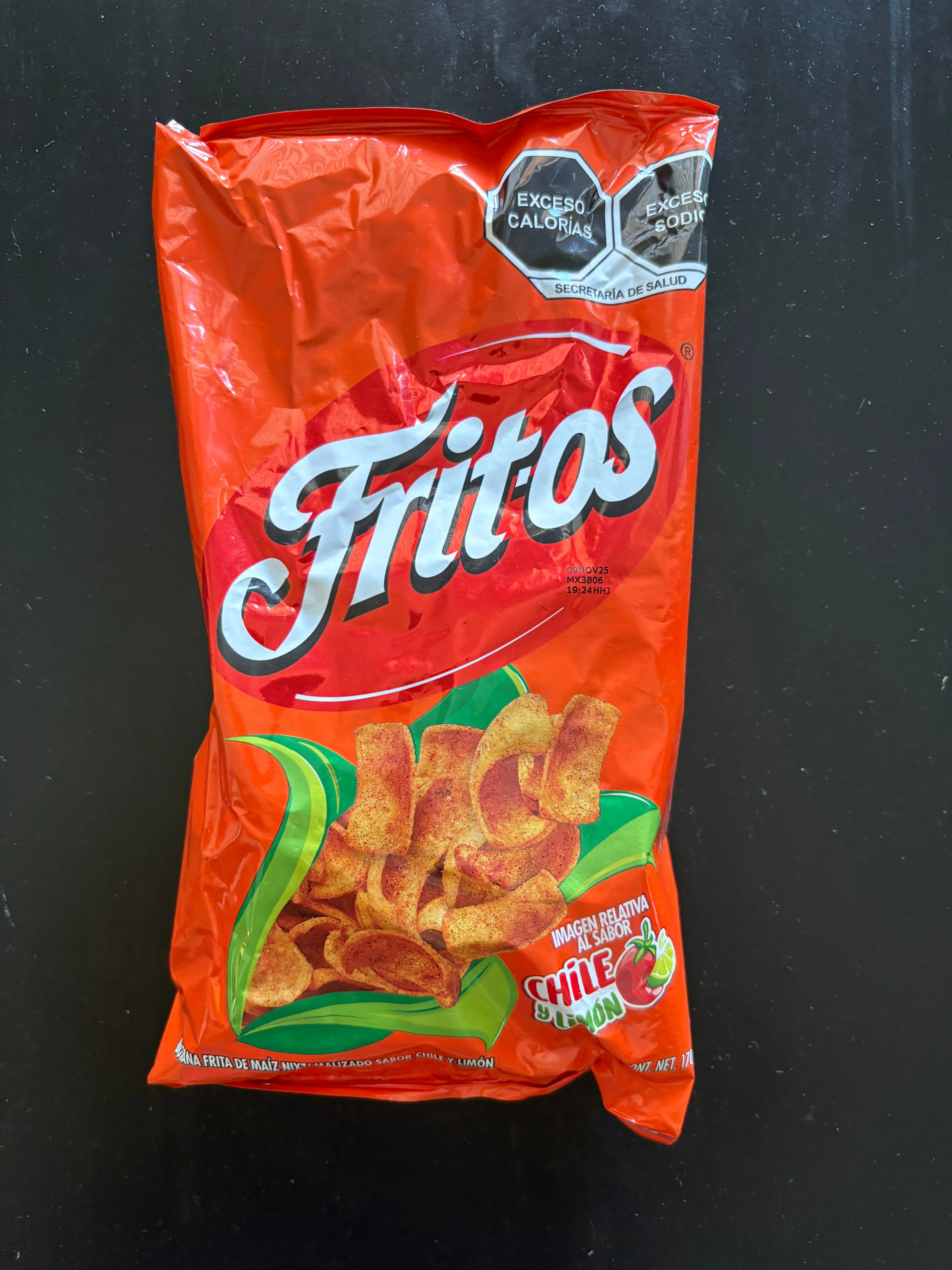 Sabritas Fritos Chile y Limón Corn Chips